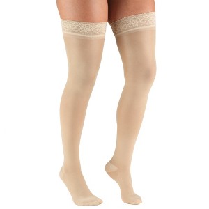 Truform Sheer Compression Stockings, 20-30 mmHg, Women's Thigh High Length, 30 Denier - 1 of 4