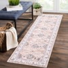 Vintage Rug Non Slip Non Shedding Washable Rug Bordered Printed Low Pile Soft Distressed Foldable Carpet for Bedroom Living Room Office Nursery - 3 of 4
