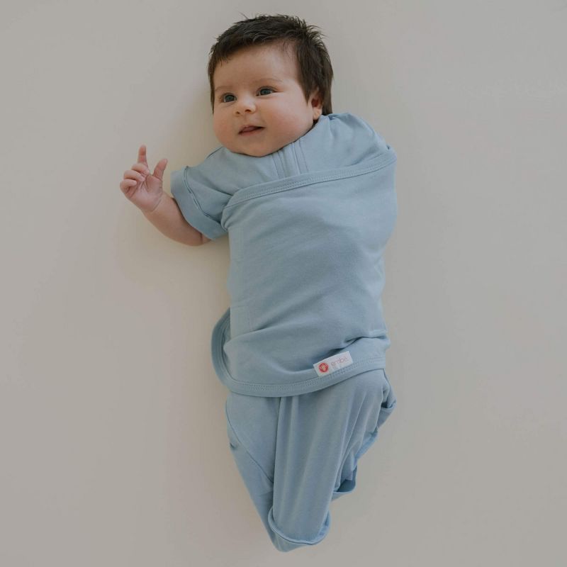 embe Transitional Short Sleeve Swaddle Sack with arm snaps (3-6 months) Arms-In/Arms-Out, Legs-In/Legs-Out, 2 of 6