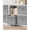 SONGMICS Storage Cubes Non-Woven Fabric Bins with Double Handles Set of 6 Closet Organizers for Shelves Foldable for Clothes - 4 of 4
