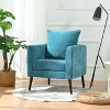 NicBex Chenille Accent Chair,Upholstered Living Room Chairs with Pillow and Solid Wood Legs,Modern Comfy Arm Chair,Accent Chairs for Living Room - 2 of 4