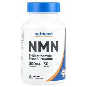 Nutricost NMN, 500 mg, 60 Capsules (250 mg per Capsule) - 1 of 2