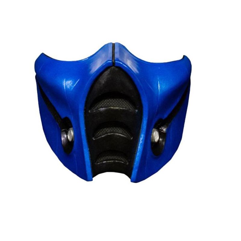 Trick Or Treat Studios Mortal Kombat Sub Zero Plastic Adult Costume Mask, 1 of 3