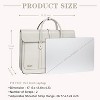 Hachkiko 16 Inch Waterproof PU Leather Laptop Bag - Convertible Backpack & Briefcase with Padding for Work, Travel - 3 of 4