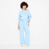 Women's Teddy Bear Graphic Lounge Pants - Blue - 3 of 3