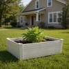 HomeRoots 44" X 22" White Heavy Duty Plastic Rectangular Raised Garden Bed - 2 of 4
