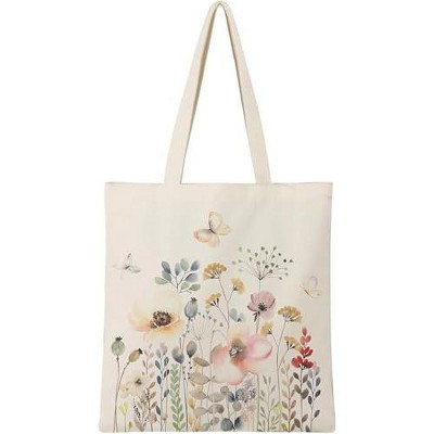 Canvas Tote Bag With Inner Zipper Pocket Aesthetic Cotton Tote Bag 12O