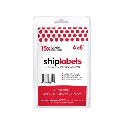 Natural Home Large Peel & Stick Labels: 15ct, 6x4 Inch, New Home Theme, Label Stickers