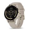 Garmin Venu 3S GPS Smartwatch Gold Steel Bezel w/French Gray Case + Accessories Kit - 2 of 4