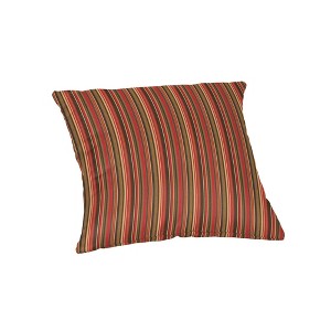 Casual Cushion Stripe Sunbrella Fabric 1-Piece Indoor/Outdoor Square Throw Pillow - 1 of 4