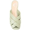 Journee Collection Womens Haize Tru Comfort Foam Slide Low Block Heel Sandals Green 8 - 4 of 4