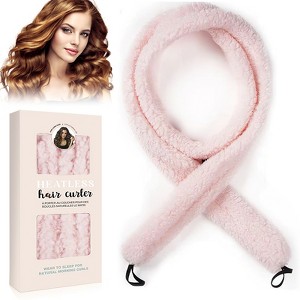 YEVYO Satin heatless hair curler, Lazy Natural Soft Wave DIY heatless curls for Sleep in Overnight, for All Hair Types - 1 of 4