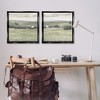 Stupell Industries Traditional Distant Farmhouse Field 2pc Floating Frame Art Set, Black, 25" x 25" - 2 of 4