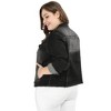 Agnes Orinda Women's Plus Size Classic Denim Long Sleeve with Pockets Fashion Jean Jackets - 4 of 4