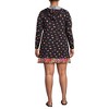 Lands' End Women's Cotton Jersey Long Sleeve Hooded Swim Cover-up Dress - 2 of 4