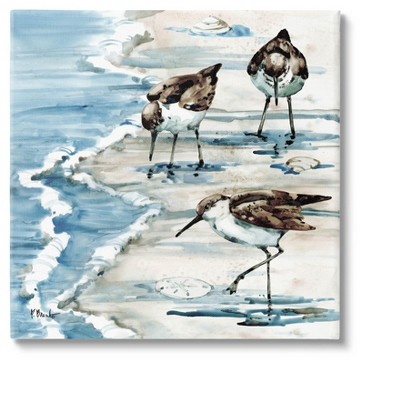 Stupell Industries Rockhampton Sandpipers Beach Grazing Canvas Wall Art