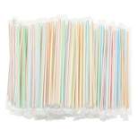 Stockroom Plus 500 Pieces Individually Wrapped Flexible Drinking Straws (7.75 In, Pastel)
