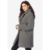 Roaman's Women's Plus Size Heavy Weight Double Breasted Teddy Coat - image 4 of 4