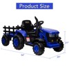 Garvee 12V Kids Ride on Tractor with Remote Control, Tractor with Trailer,Music, 3-Gear-Shift, Safety Belt,for Boys Girls - 3 of 4