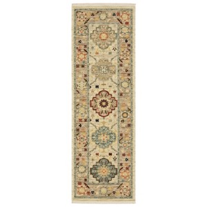Oriental Weavers Lilihan 4601W Beige/ Multi Indoor Area Rug - 2' x 6' - 1 of 4