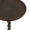 Kate and Laurel Ropa Metal Pedestal Table and Plant Stand - 3 of 4