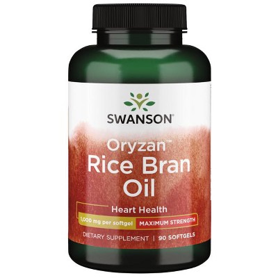 Swanson Oryzan Rice Bran Oil - Maximum Strength 1,000 mg 90 Sgels.