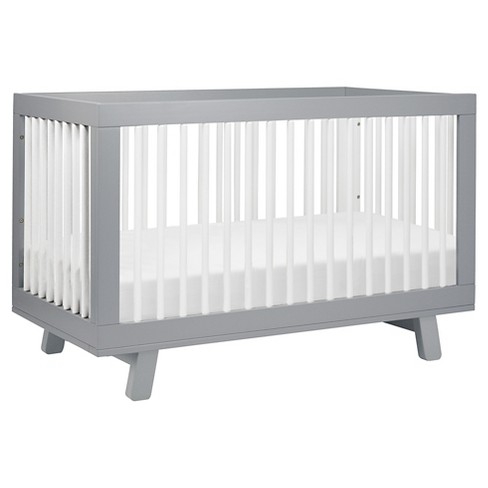 Babyletto Hudson 3 in 1 Convertible Crib With Toddler Rail Gray white Target