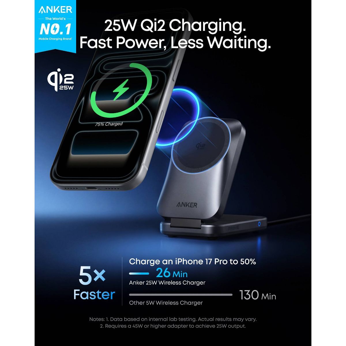 Anker Prime MagGo 3 in 1 Wireless Charging Station with AirCool and Foldable Pad - thumbnail 4