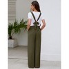 Clearlove Maternity Jumpsuit Women's Casual Sleeveless Tie Loose Jumpsuit With Pockets - 4 of 4