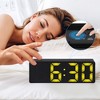REGALWOVEN Small Digital Corded Dimmable Electric Alarm Clock 6.3 x 2.4 x 1 Inches - 3 of 4