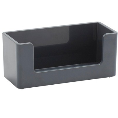 Poppin Business Card Holder Dark Gray (102741)