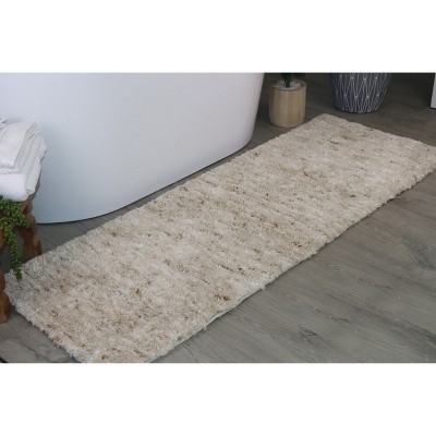 Cloud Comfort Microfiber Bathroom Rug, Non Slip Bath Mat Water Absorbent Soft Microfiber Shaggy Mat Machine Washable, Thick Plush Rugs for Shower