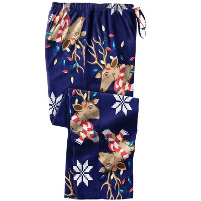 KingSize Men's Big & Tall Novelty Print Flannel Pajama Pants