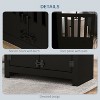 LunaLulinlk Large Elevated Dog Bowls with Storage Cabinet Containing Large 37L Capacity, Black - 2 of 4