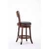 Boraam Industries Palmetto Swivel 24" Counter Height Barstool: Upholstered, Curved Back, Hardwood - 4 of 4