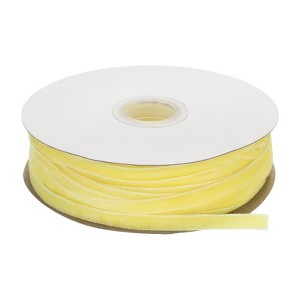 Unique Bargains Soft Single Face Spool Silky Velvet Ribbon for Bouquets DIY Gift Craft - 1 of 3
