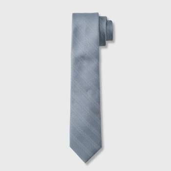 Men's Striped Tie - Goodfellow & Co™ Silver One Size Fits Most