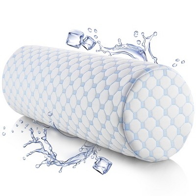 Nestl Memory Foam Neck Roll Pillow For Pain Relief Firm Bolster Pillow With Cooling Cover Target