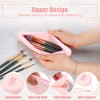 Unique Bargains Travel Silicone Makeup Brush Bag with Mirror - 3 of 4
