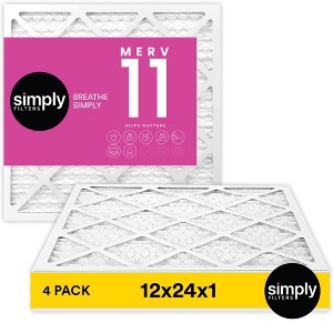 Simply Air Filter, MERV 11, 4 Pack, Furnace Air Filter for HVAC - 1 of 4