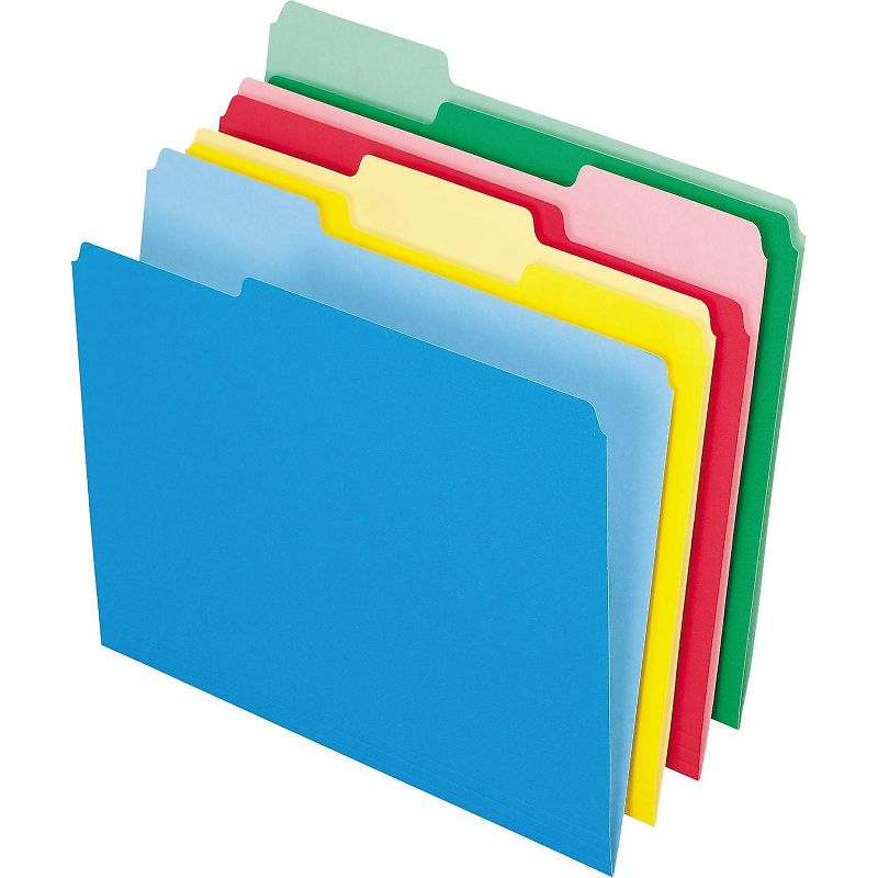 Pendaflex Colored File Folders 1/3 Cut Top Tab Letter Assorted Colors 24/Pack 82300, 3 of 4