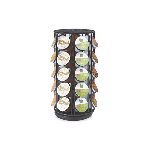 K-Cup Coffee Pod Storage Spinning Carousel Holder - 24 ct, Black