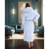 ADR Plush Fleece Robe for Women, Long Hooded Bathrobe with Hood, Plus Size - 3 of 4