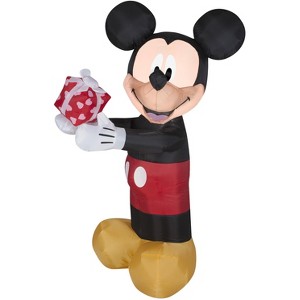 Gemmy Airblown Inflatable Valentine Mickey Mouse, 3.5 ft Tall, Black - 1 of 3