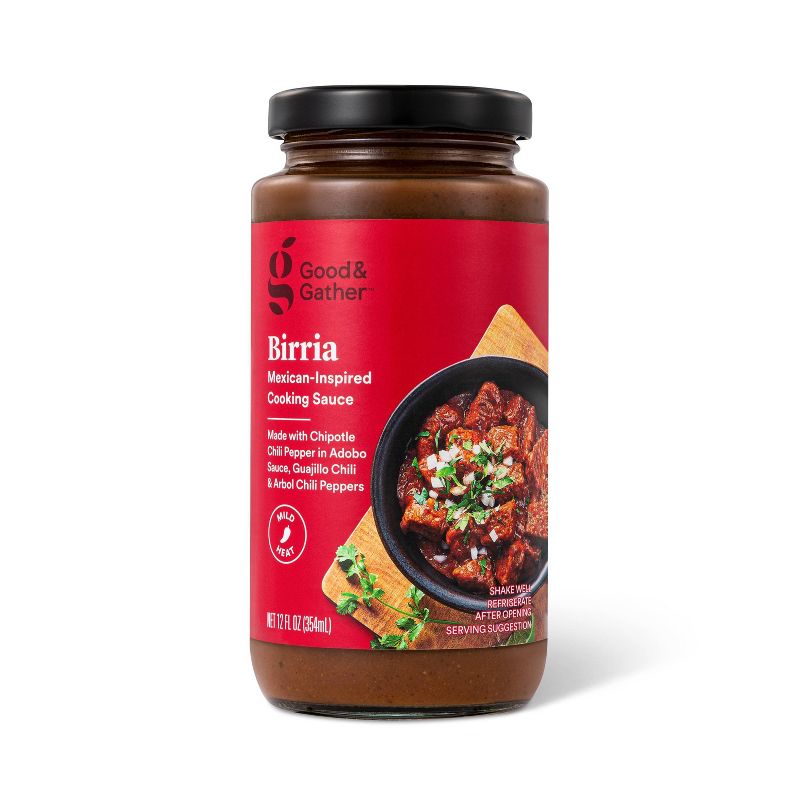 Mexican-Inspired Birria Cooking Sauce - 12oz - Good &#38; Gather&#8482;, 1 of 5
