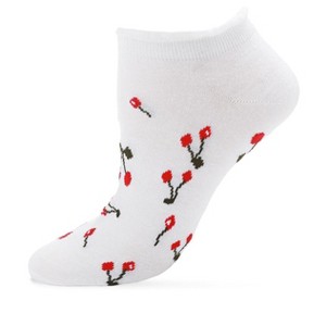 Memoi Cherry Blossom Cotton Blend Low-Cut Running Socks - 1 of 4