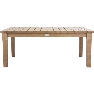 Martinique Patio Coffee Table - Indoor/Outdoor - CPT1014 - Natural - Safavieh - 1 of 4