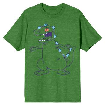 Rugrats Reptar Line Art Men’s Irish Green Heather T-shirt