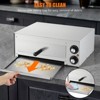 1100W Countertop Electric Pizza Oven,Stainless Steel Pizza Oven Maker with Timer & Removable Tray for Home, Kitchen & Restaurant - 4 of 4