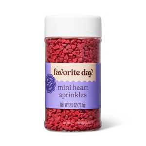 Valentine's Sprinkles Mini Hearts - 2.5oz - Favorite Day™ - 1 of 3